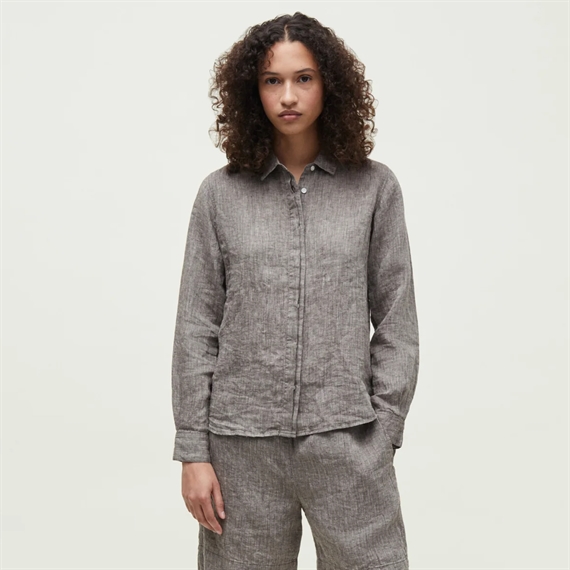 Aiayu Carol Shirt Linen, Brown